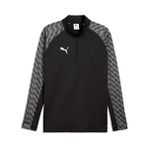 Puma TEAMLIGA26 Training 1/4 Zip Erkek Futbol Antrenman Uzun Kollu Tişört 65972403 Siyah - 2XL