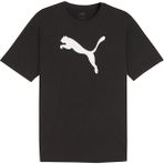 Puma Teamrise Logo Jersey Erkek Tişört Siyah Nefes Alabilir Kumaş ile Şık Tasarım