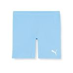 PUMA teamRISE Short 70494218 Erkek Futbol Şort Team Light Blue - Puma White L