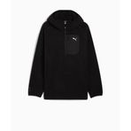 Puma Tech Half Zip Hoodie Erkek Siyah Sweatshirt - 688224-01