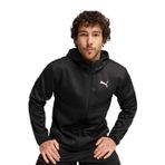 Puma Train All Day PWRFleece Fermuarlı Kapüşonlu Sweatshirt Siyah Beyaz