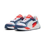 PUMA Trinity 2 Jr Unisex Çocuk Spor Ayakkabı, White-Cool Blue-Fierce Red, 38