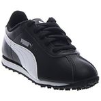Puma Turin Kids Black and White Tennis Shoes (10C)
