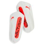 PUMA Ultra Light Strap, Üniseks Tekmelik, PUMA Beyaz-Parlayan Kırmızı, L - 030992
