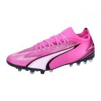 Puma Ultra Match MG Poison Pink White Black Erkek Futbol Ayakkabısı