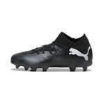 PUMA Üniseks Çocuk Future 7 Match Fg/Ag Jr Futbol Ayakkabısı, Black White, 35.5 EU