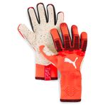 PUMA Üniseks Future Ultimate kaleci eldiveni, yetişkinler için, kırmızı/siyah 9