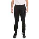 PUMA Üniseks Yetişkin Teamrise polyester antrenman pantolonu Eşofman altı,Puma Black-puma White,XL