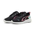 PUMA Unisex Çocuk All-Day Active Jr Spor Ayakkabı Black-Pinkscape-Mint Melt 39