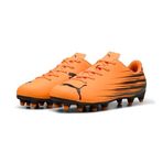 PUMA Unisex Çocuk Attacanto II Fg/Ag Jr Futbol Ayakkabısı, Heat Fire PUMA Siyah, 29 EU