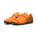 PUMA Unisex Çocuk ATTACANTO II TT V Jr Spor Ayakkabı Heat Fire-PUMA Black 37.5