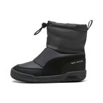 PUMA Unisex Çocuk Puma Multiflex 2 Boot AC PS Bot Dusky Gray-PUMA Black-White 32