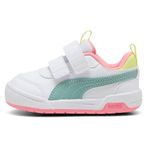 PUMA Unisex Çocuk Puma Multiflex 2 Color V Inf Spor Ayakkabı PUMA White-Light Moss 22
