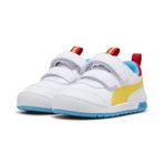 PUMA Unisex Çocuk Puma Multiflex 2 Color V Inf Spor Ayakkabı PUMA White-Pele Yellow 23