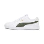 PUMA Unisex Shuffle Atletizm Ayakkabısı, Puma Çok Renkli Beyaz Mersin Buharı Gri PUMA Altın, 45 EU
