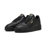PUMA Unisex Yetişkin Shuffle Downtown Spor Ayakkabı PUMA Black-PUMA Black-Gold 38.5