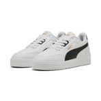 PUMA Unisex Yetişkin Shuffle Downtown Spor Ayakkabı PUMA White-PUMA Black-Gold 38