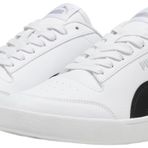 PUMA Unisex Yetişkin Shuffle Spor Ayakkabı, PUMA White-PUMA Black-Silver, 37 EU