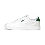 PUMA Unisex Yetişkin Shuffle Spor Ayakkabı, PUMA White-Vapor Gray-Archive Green, 40 EU