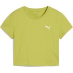 Puma Wardrobe Ess Baby Tee Kadın Tişört Yeşil Renk Nefes Alabilir Kumaş Rahat Kesim