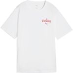 Puma WARDROBE ESS FLORAL PACK Relaxed Graphic Tee Kadın T-shirt - Beyaz