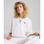 Puma Wardrobe Essentials Oversized T-Shirt Kadın Beyaz Tişört - 629743-02