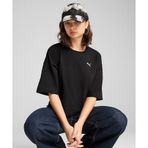 Puma Wardrobe Essentials Oversized T-Shirt Kadın Siyah Tişört - 629743-01