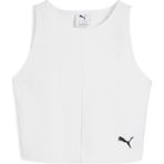 Puma Wardrobe Essentials Ribbed Crop Top Kadın Beyaz Atlet.02