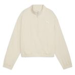 Puma Woven Half Zip Crew Kadın Ekru Klasik Yaka Sweatshirt, M