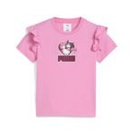 Puma X Hk&Fr Ruffle Kız Çocuk Tişört, 3-4 Yaş, 57-632386-6, Pembe, Kız çocuk