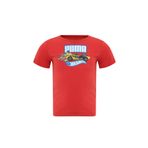 Puma X How Wheels Graphic Kırmızı Kısa Kollu Erkek Çocuk T-shirt
