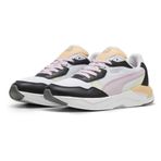 PUMA X-Ray Speed Lite Unisex Yetişkin Koşu Ayakkabısı, White-Grape Mist-Black-Green, 38.5