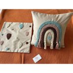 Punch Passion Bebek Dekoratif Kırlent Kılıfı Seti/bebek Dekoratif Yastık Kılıfı/ Punch NAKIŞLI-40X40 - Ekru - 0 - 3 Yaş