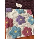 Punch Passion Isimli Bebek Takı Yastığı Dekoratif Yastık Kılıfı Punch Nakışlı Içi DOLGUSUZ-35X35 - Ekru - Standart