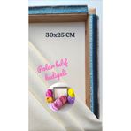 Punchistanbyuyc 30x25cm Sihirli Punch(panç)(KASNAK KILIF HEDİYELİ)Telli/İğneli Ahşap Nakış Kasnağı