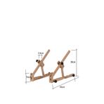 Punchistanbyuyc Kasnak Tutucu Ahşap Şezlong Stand (20cm ile 60cm arası tüm iğneli/telli kasnak bağlanabilir özellik)