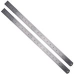 PUNELE 2 Adet Cetvel 54 × 7 × 5 2 Adet Çelik Cetvel Ağaç Işaretleme Bulucu Ölçüm Bandı Aracı Çift Taraflı Ölçek 50 Cm