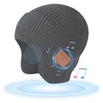 PUNELE Bluetooth Bere Şapka, Örme Şapka, Kış Unisex Sıcak Kış Kulaklığı Şapka Kablosuz Kulaklık Kulaklık Stereo Hoparlör Mikrofon Açık Hava Kayak Yürüyüş Için Sonbahar Şapka (Gri)