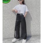Punix Kids Özel Seri Kısa Kollu Yazlık Sokak Stili Hip Hop Ispanyol Paça Kız Çocuk Eşofman Takımı - 12 Yaş