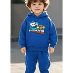 Punix Kids Punıx Kıds Octonauts Baskılı Kalın Kışlık Kalite Erkek Çocuk Eşofman Takım - 12 Yaş - Saks Mavi