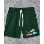 Punix Kids Punıx Kids Özel Seri Just Cruısın Baskılı Çift Cep Ultra Rahat 2 Iplik Erkek Çocuk Bermuda Şort - Yeşil - 17 Yaş