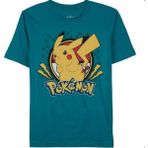 Punix Kids Punıx Kıds Pokemon Baskılı %pamuk Erkek / Kız Çocuk Unısex T-Shırt - Yeşil - 12 Yaş
