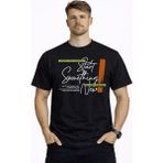 Punix Punıx Büyük Beden Start Somethıng New Baskılı Pamuk Dokuma Yeni Sezon Yazlık Erkek Battal T-Shırt - Siyah - 5XL
