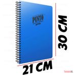 Punto A4 180 Yaprak Çizgili PP Kapak Spiralli Defter (6544)