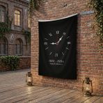 Punto Dizayn 10 Kasım Unutmayacağız Sonsuz Saat Temalı Anma Bayrağı Poster Bayrak Raşel Kumaş 100X150 cm ATA76