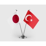 Punto Dizayn Aponya Bayrağı ve Türk Bayrağı Ikili Saten Masa Bayrağı Takımı