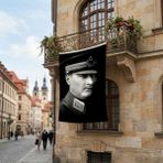 Punto Dizayn Askeri Kıyafeti ile Mustafa Kemal Atatürk Poster Bayrak Premium Raşel Kumaş ATA44