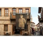 Punto Dizayn Atatürk Portre Türkiye Cumhuriyeti Kurucusu Mustafa K. Atatürk Poster Bayrak Premium Raşel Kumaş 300X450CM Ata3