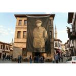 Punto Dizayn Atatürk Portre Türkiye Cumhuriyeti Kurucusu Mustafa K. Atatürk Poster Bayrak Premium Raşel Kumaş Ata3