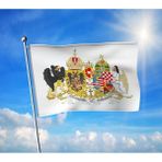Punto Dizayn Avusturya-Macaristan Imparatorluğu Bayrağı Premium Raşel Kumaş 70X105 cm
